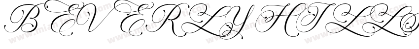 BEVERLY HILLS字体转换